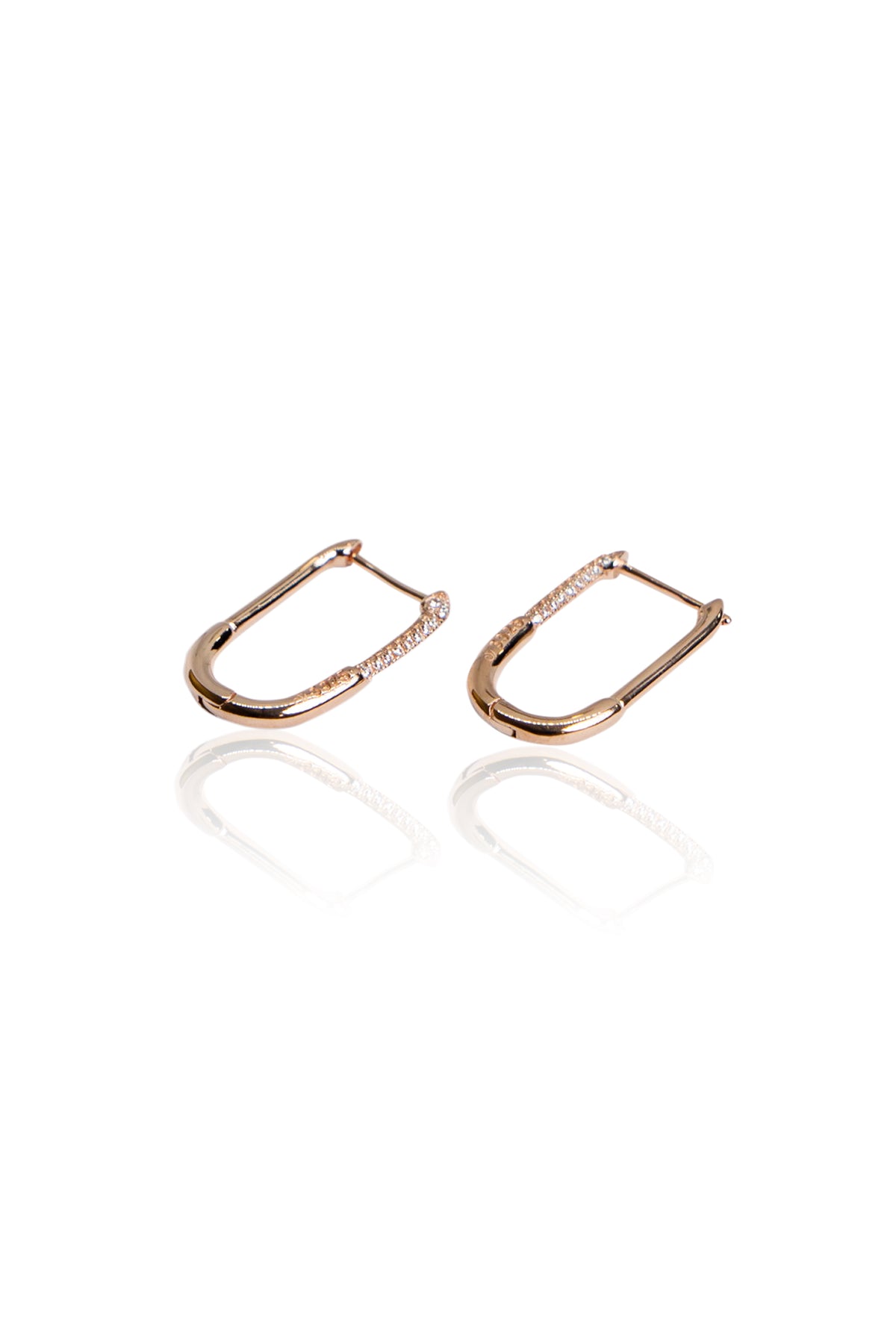 Minimalist U-Shaped Hoops Earrings