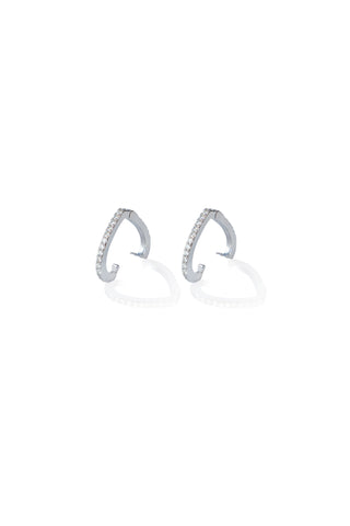 Silverio Minimal Heart Earrings