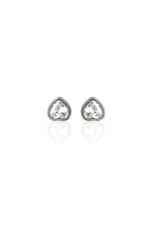 Silverio Heart Studs