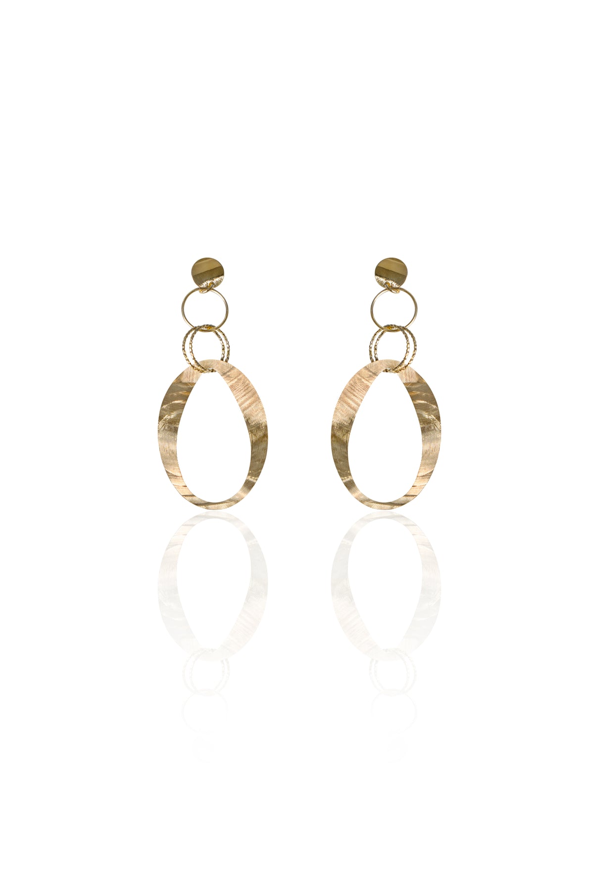 Modern Hoop Dangle Earrings