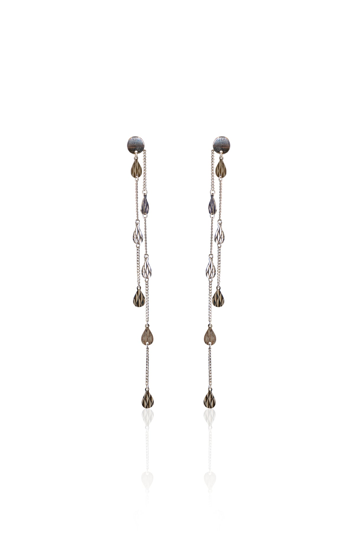 Silverio Drops Dainty Chain Earrings