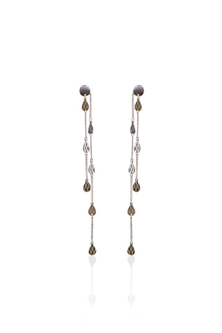 Silverio Drops Dainty Chain Earrings