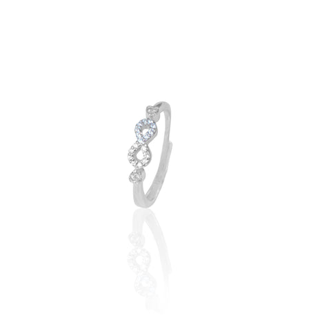 Silverio Infinity Silver Ring